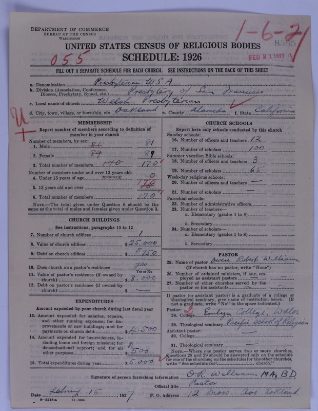Scan of Presbyterian Church in the United States of America: 8585