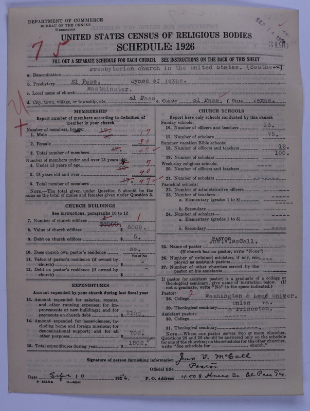Scan of Presbyterian Church in the United States: 3190