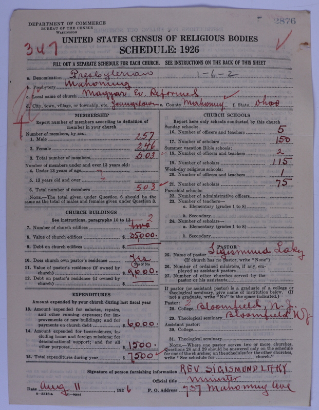 Scan of Presbyterian Church in the United States of America: 2876