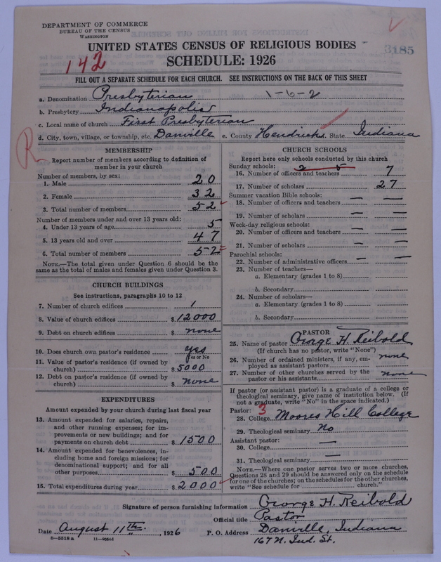 Scan of Presbyterian Church in the United States of America: 3185