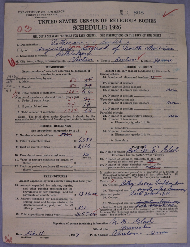 Scan of Evangelical Lutheran Augustana Synod of North America: 808
