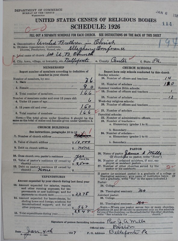 Scan of Church of the United Brethren in Christ: 114