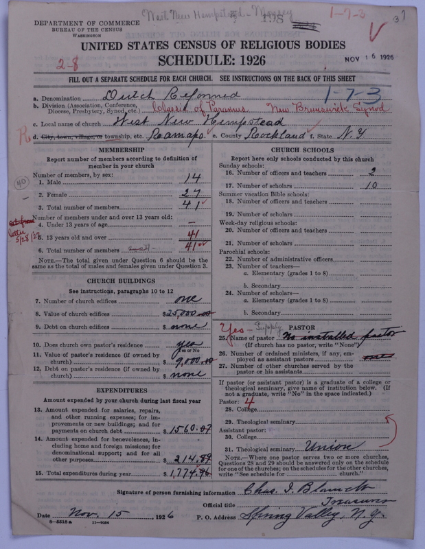 Scan of Reformed Church in America: 198