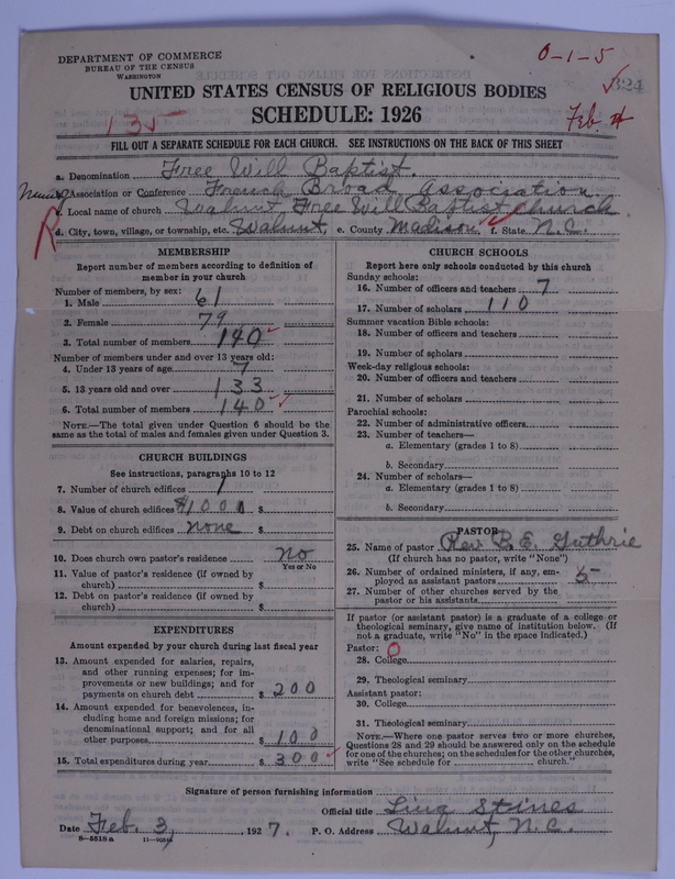 Scan of Free Will Baptists: 324