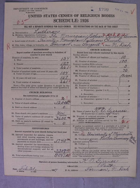 Scan of Norwegian Lutheran Church of America: 1799
