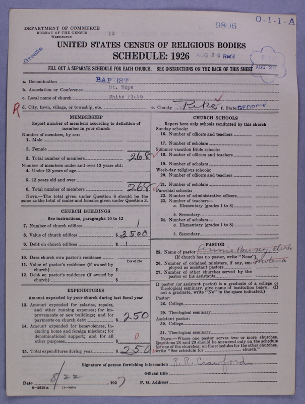 Scan of Negro Baptists: 9896
