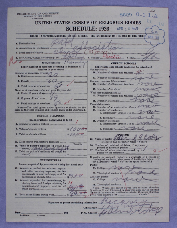 Scan of Negro Baptists: 8629
