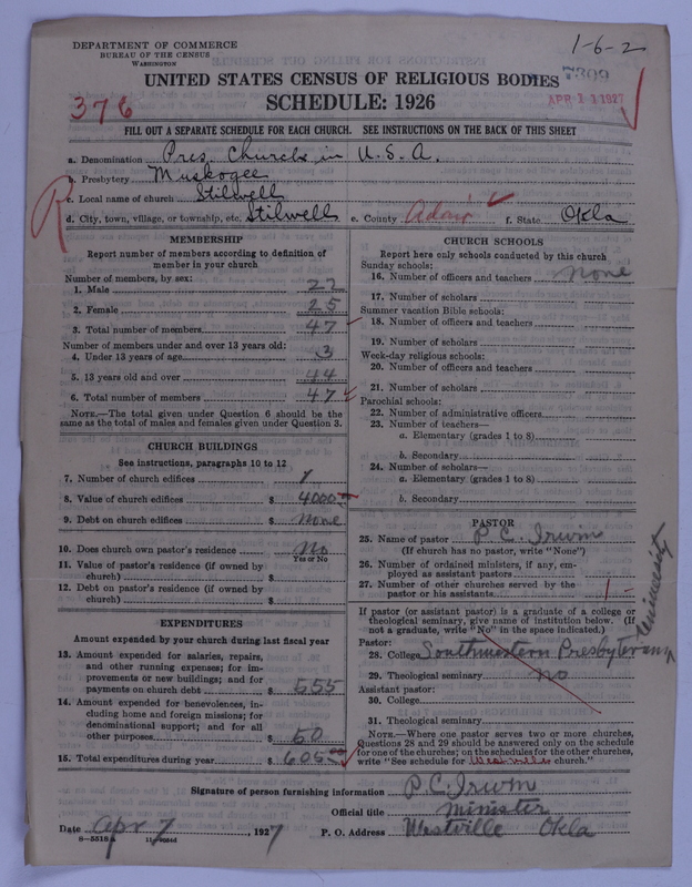Scan of Presbyterian Church in the United States of America: 7309