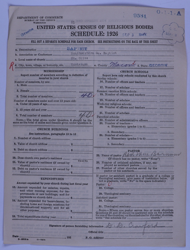 Scan of Negro Baptists: 9581