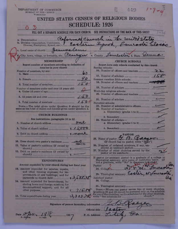 Scan of Reformed Church in the United States: 449