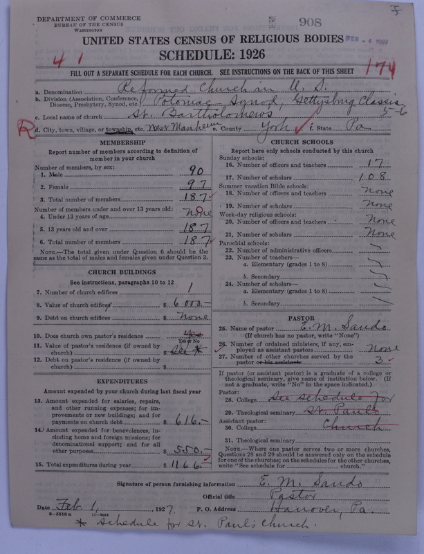 Scan of Reformed Church in the United States: 908