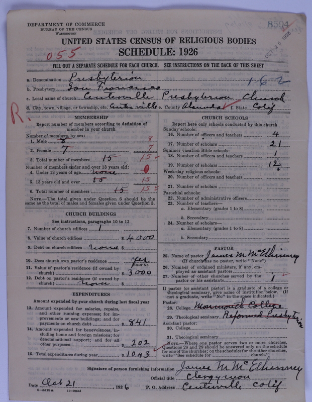 Scan of Presbyterian Church in the United States of America: 8594