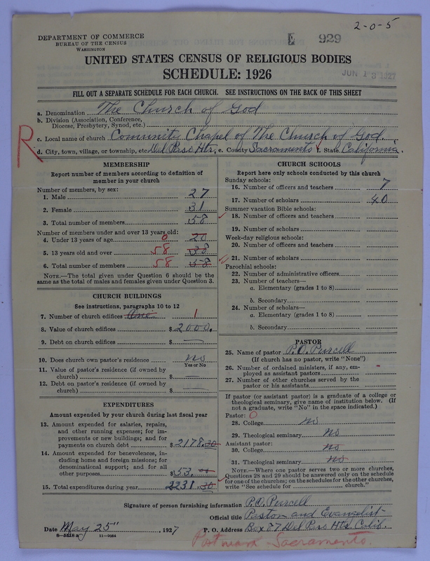 Scan of Church of God (Headquarters, Anderson, Ind.): 929
