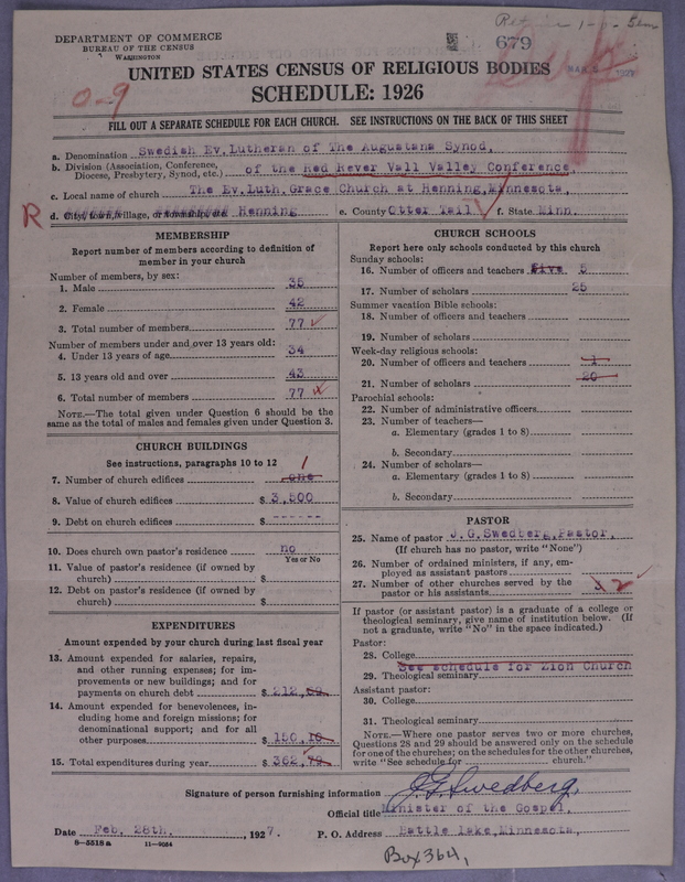 Scan of Evangelical Lutheran Augustana Synod of North America: 679