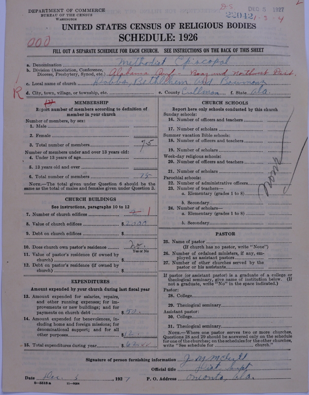 Scan of Methodist Episcopal Church: 22042
