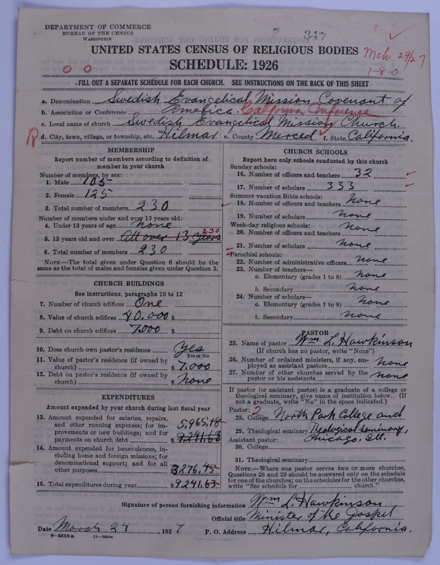 Scan of Swedish Evangelical Mission Covenant of America: 347