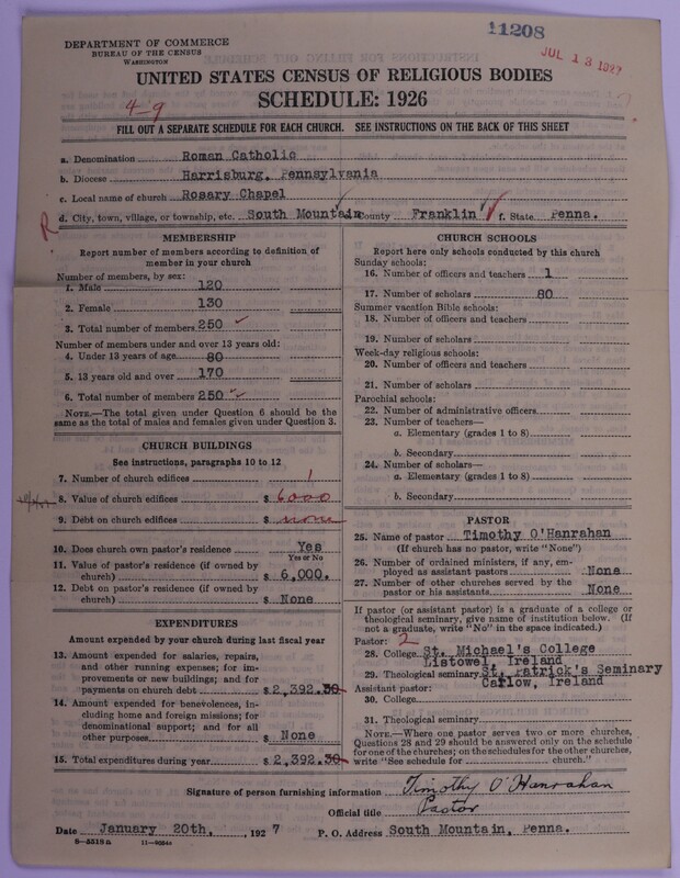 Scan of Roman Catholic Church: 11208