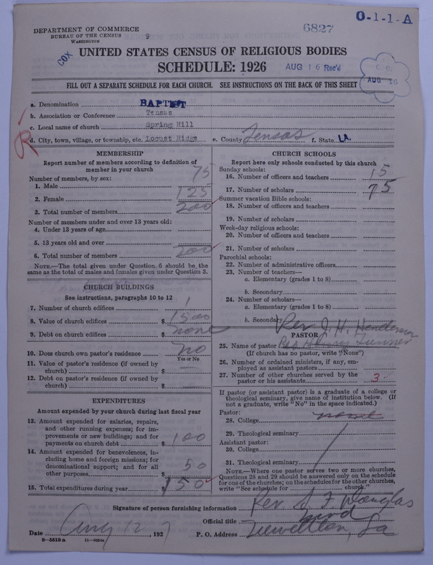 Scan of Negro Baptists: 6827