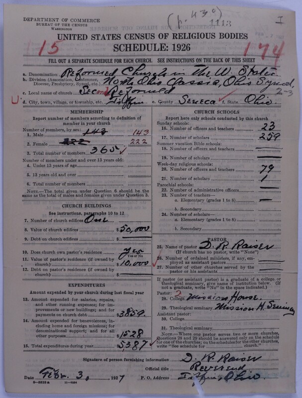 Scan of Reformed Church in the United States: 1113