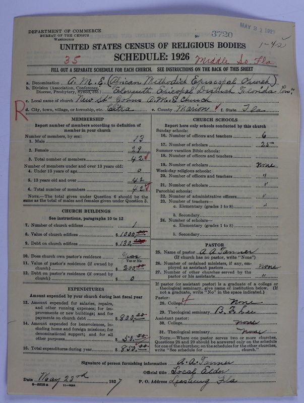 Scan of African Methodist Episcopal Church: 3720