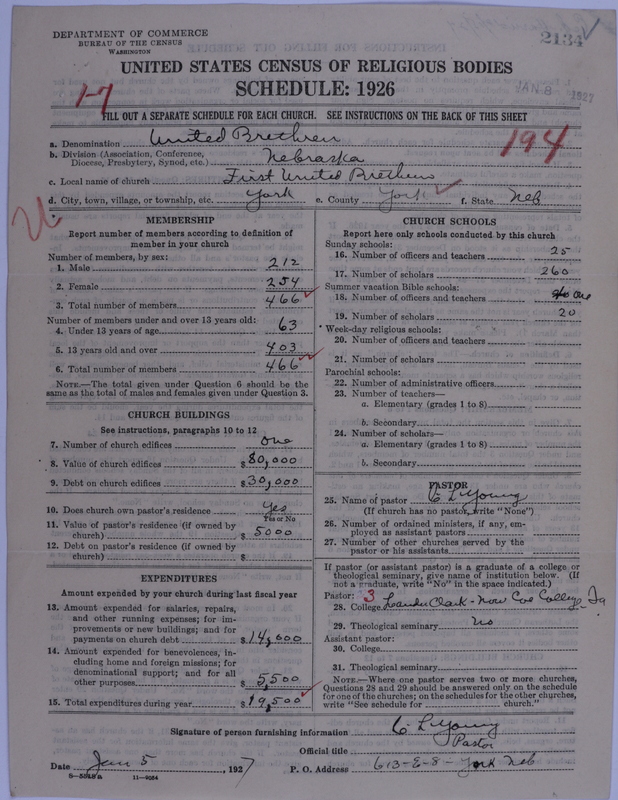 Scan of Church of the United Brethren in Christ: 2134