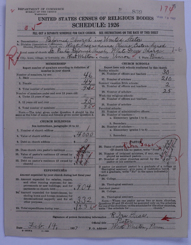 Scan of Reformed Church in the United States: 839