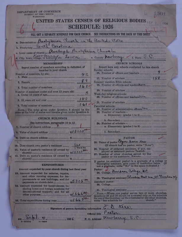 Scan of Presbyterian Church in the United States: 1501