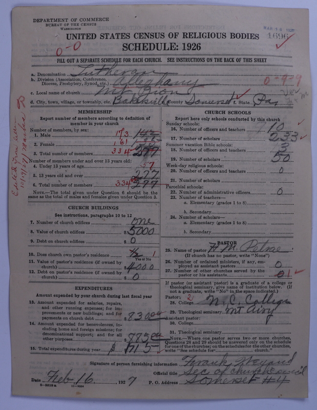 Scan of United Lutheran Church in America: 1696