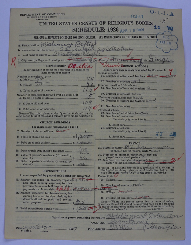 Scan of Negro Baptists: 9261
