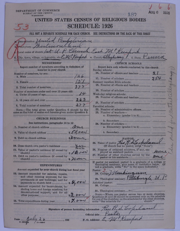 Scan of United Presbyterian Church of North America: 187
