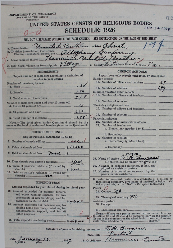 Scan of Church of the United Brethren in Christ: 522