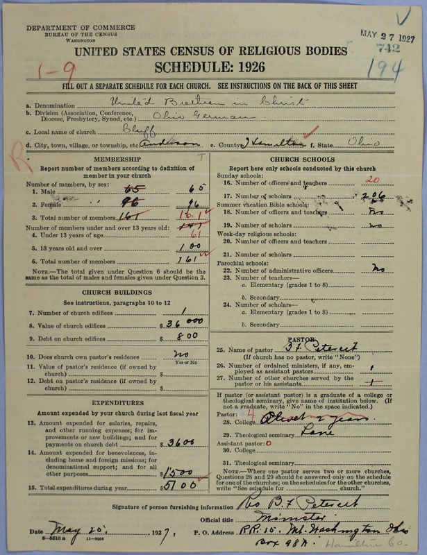 Scan of Church of the United Brethren in Christ: 742
