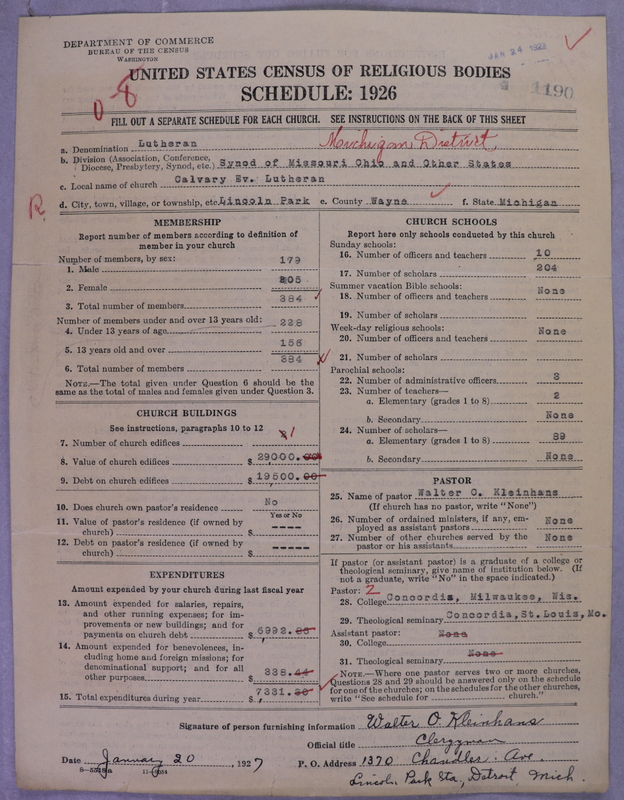 Scan of Evangelical Lutheran Synodical Conference of America: Evangelical Lutheran Synod of Missouri, Ohio, and Other States: 1190