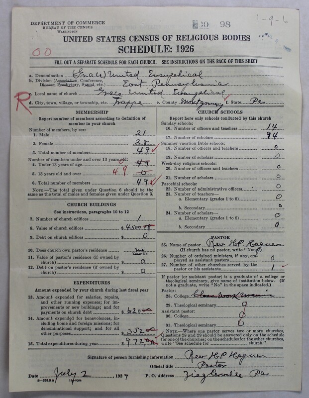 Scan of Evangelical Congregational Church: 98