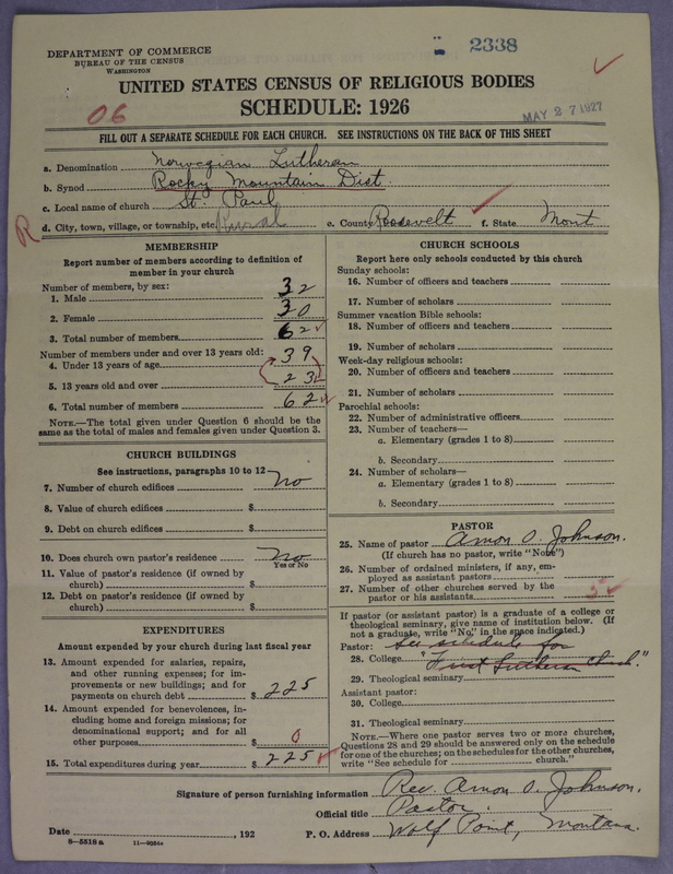 Scan of Norwegian Lutheran Church of America: 2338