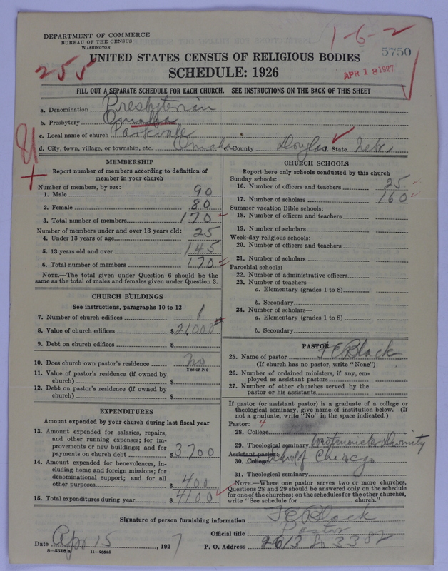 Scan of Presbyterian Church in the United States of America: 5750