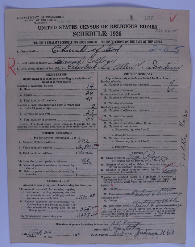 Scan of Church of God (Headquarters, Anderson, Ind.): 166
