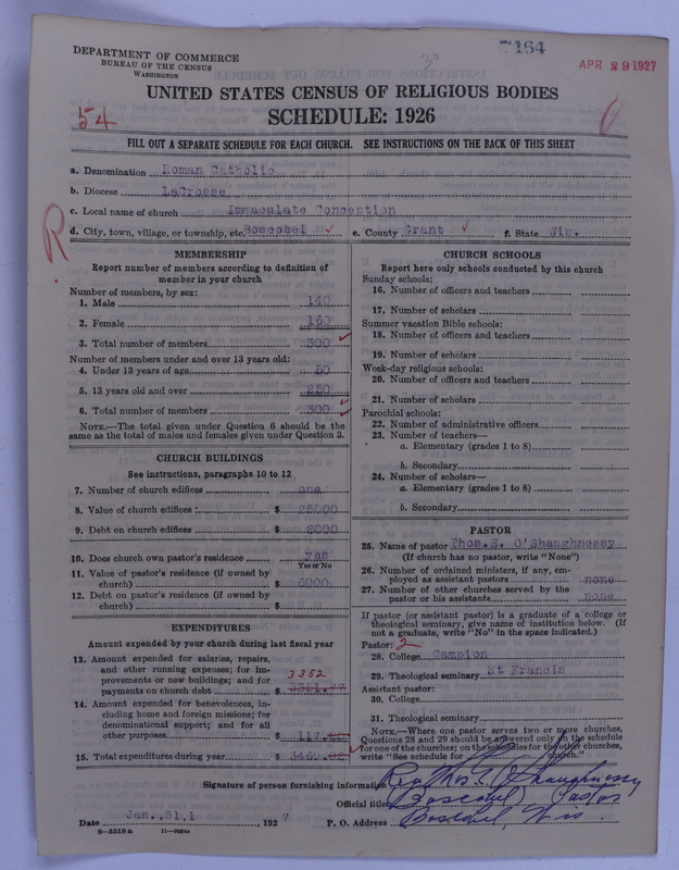 Scan of Roman Catholic Church: 7464