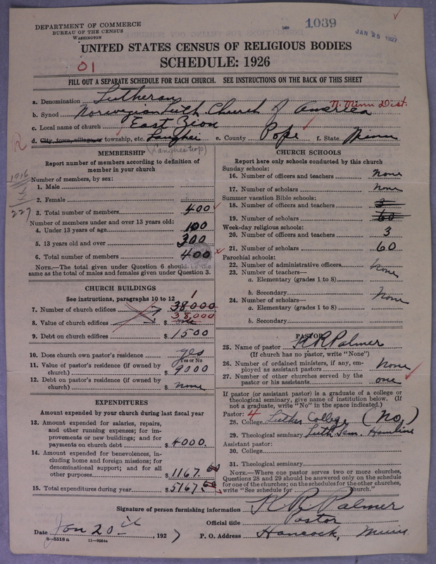 Scan of Norwegian Lutheran Church of America: 1039