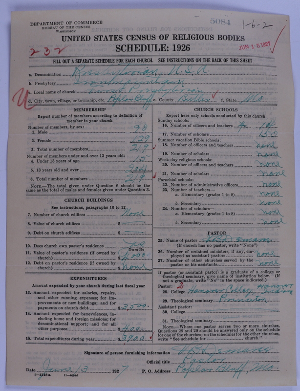 Scan of Presbyterian Church in the United States of America: 5084