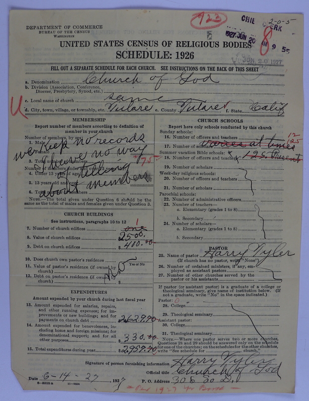Scan of Church of God (Headquarters, Anderson, Ind.): 923