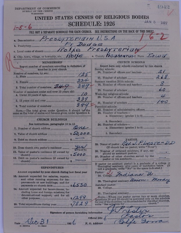 Scan of Presbyterian Church in the United States of America: 4942