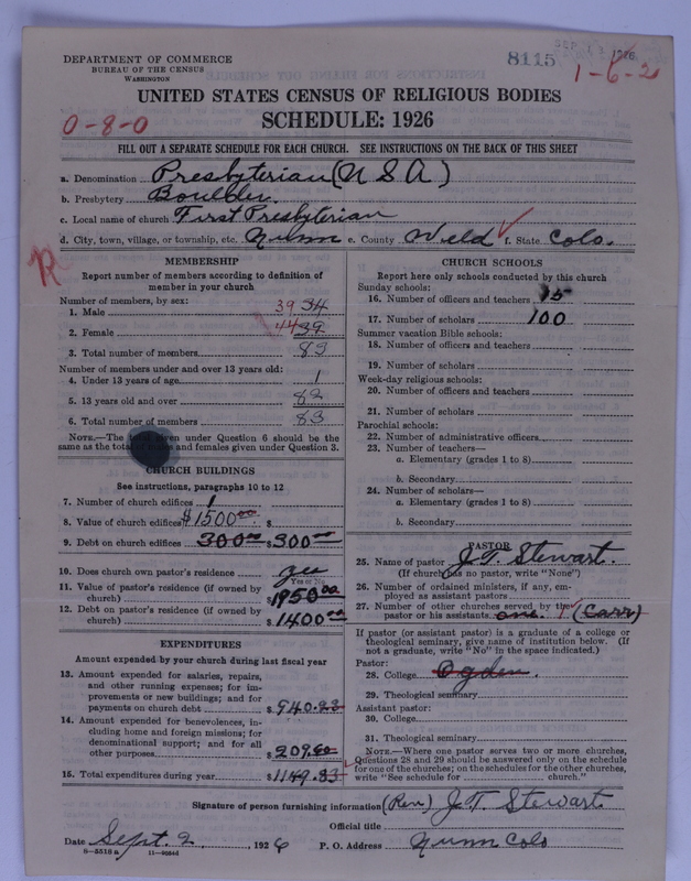 Scan of Presbyterian Church in the United States of America: 8115