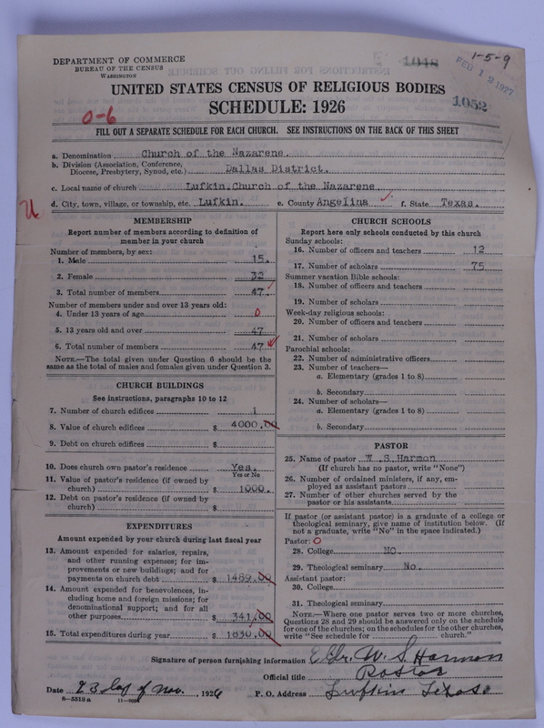 Scan of Church of the Nazarene: 1052
