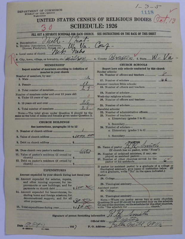 Scan of Methodist Protestant Church: 1118