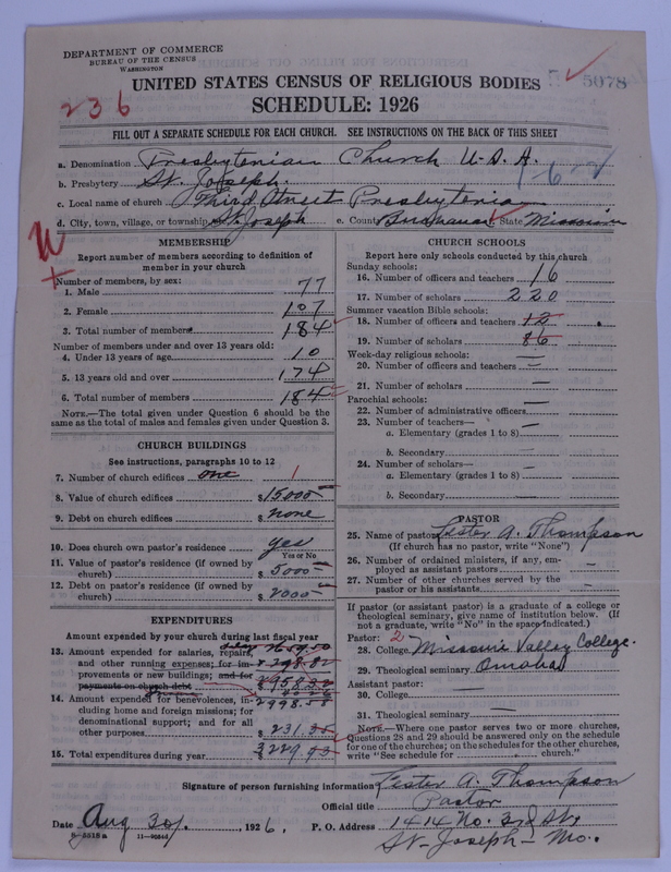 Scan of Presbyterian Church in the United States of America: 5078