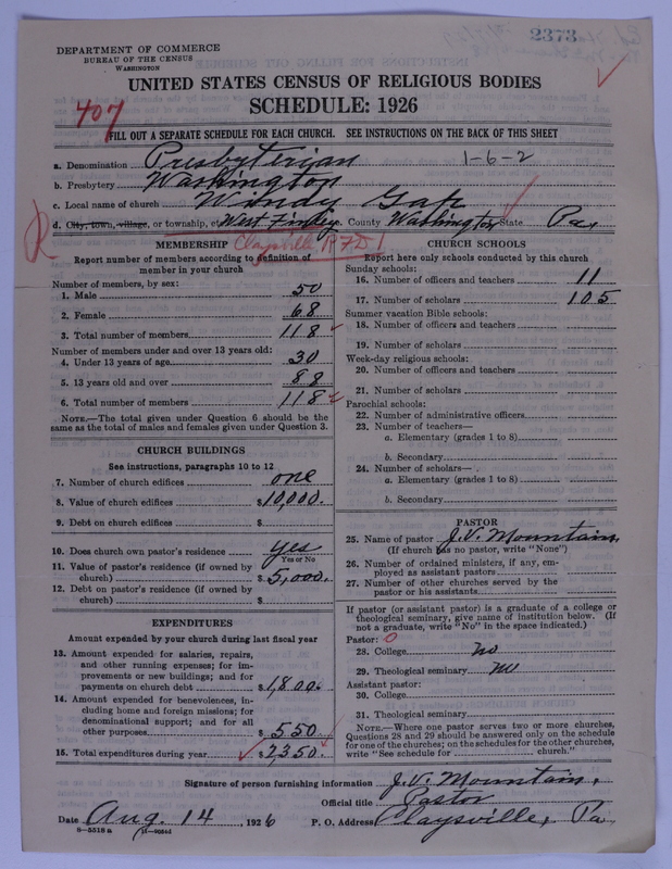 Scan of Presbyterian Church in the United States of America: 2373