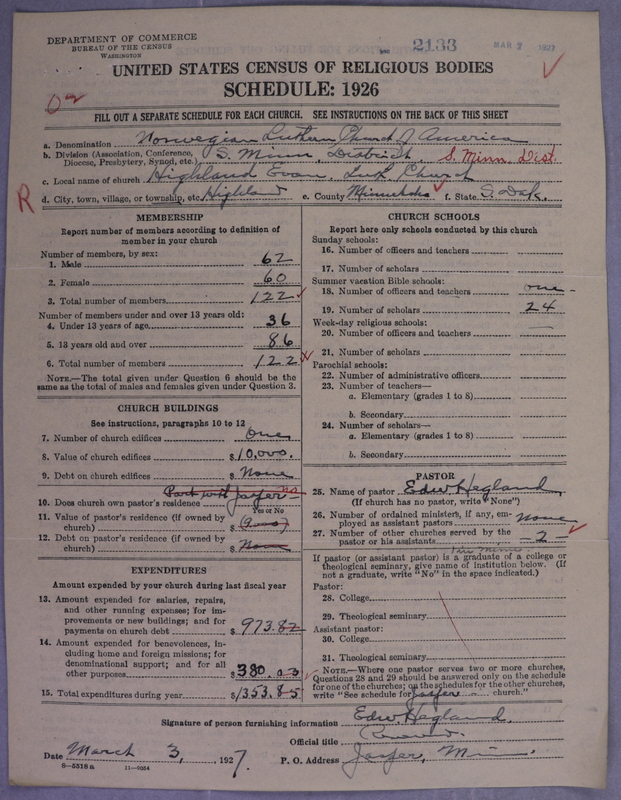 Scan of Norwegian Lutheran Church of America: 2133