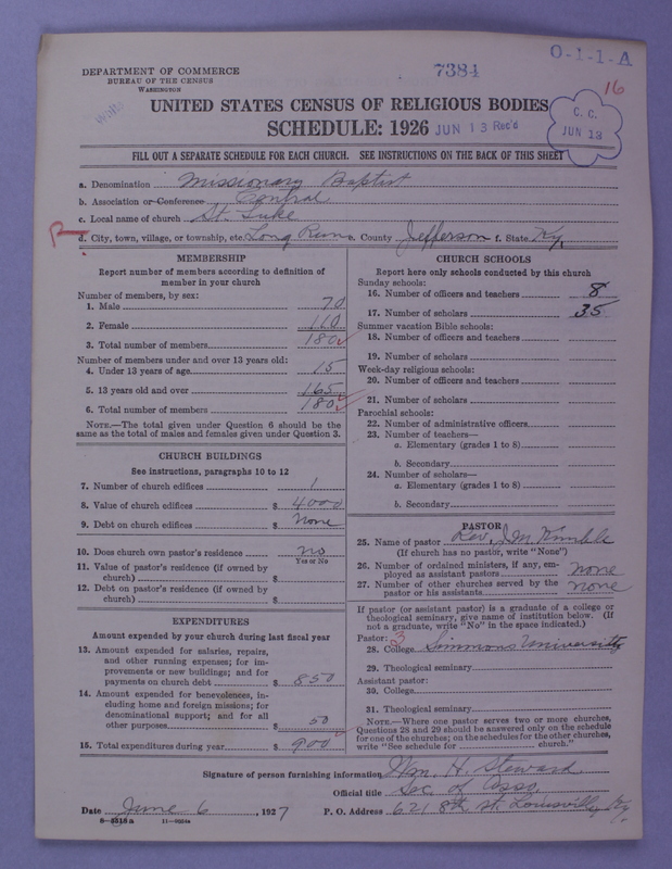 Scan of Negro Baptists: 7384