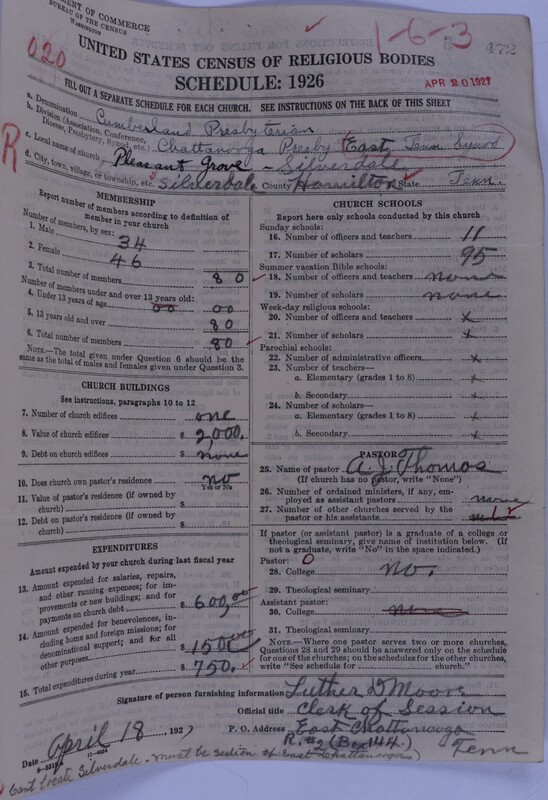 Scan of Cumberland Presbyterian Church: 472